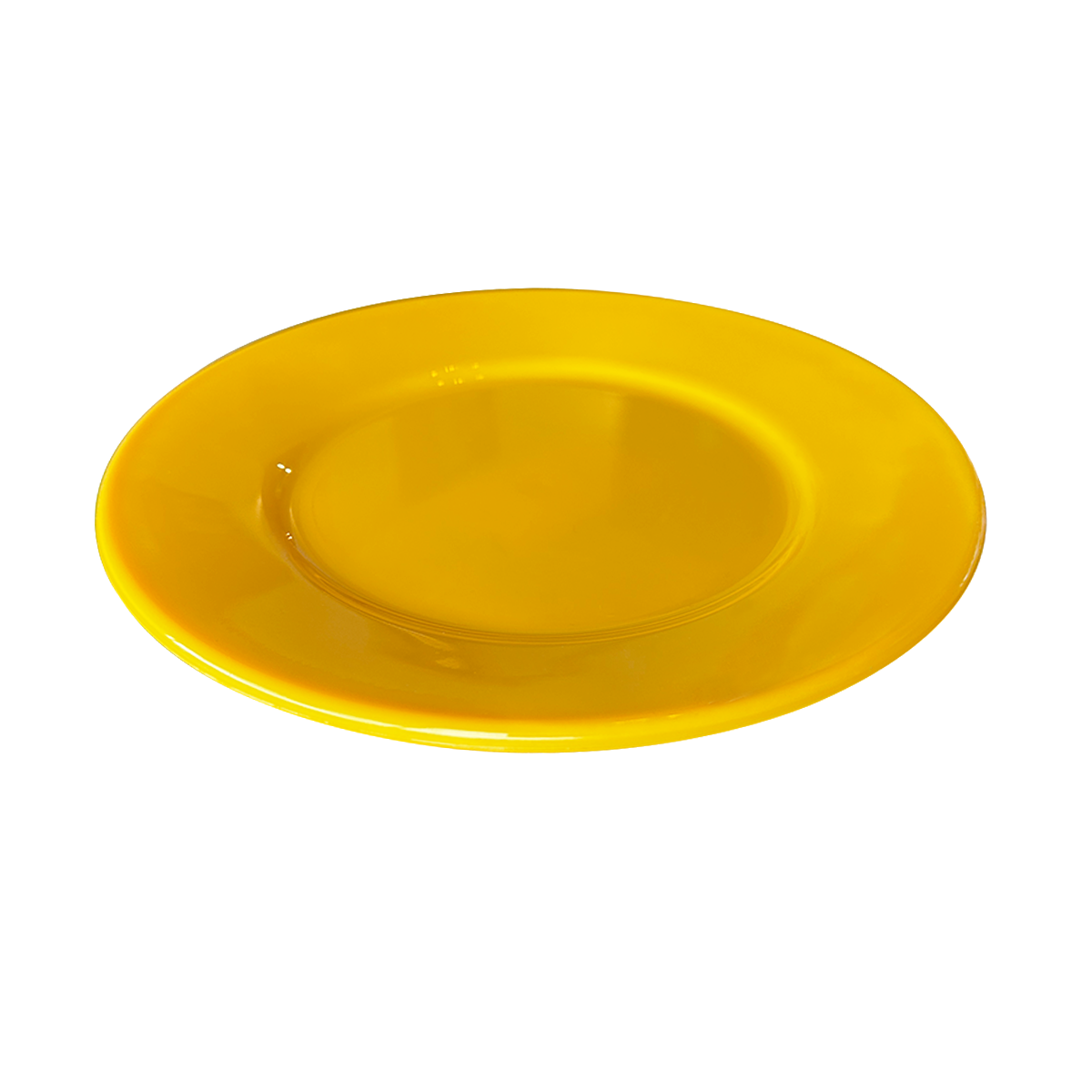 Plato De Policarbonato Amarillo 17 Cm