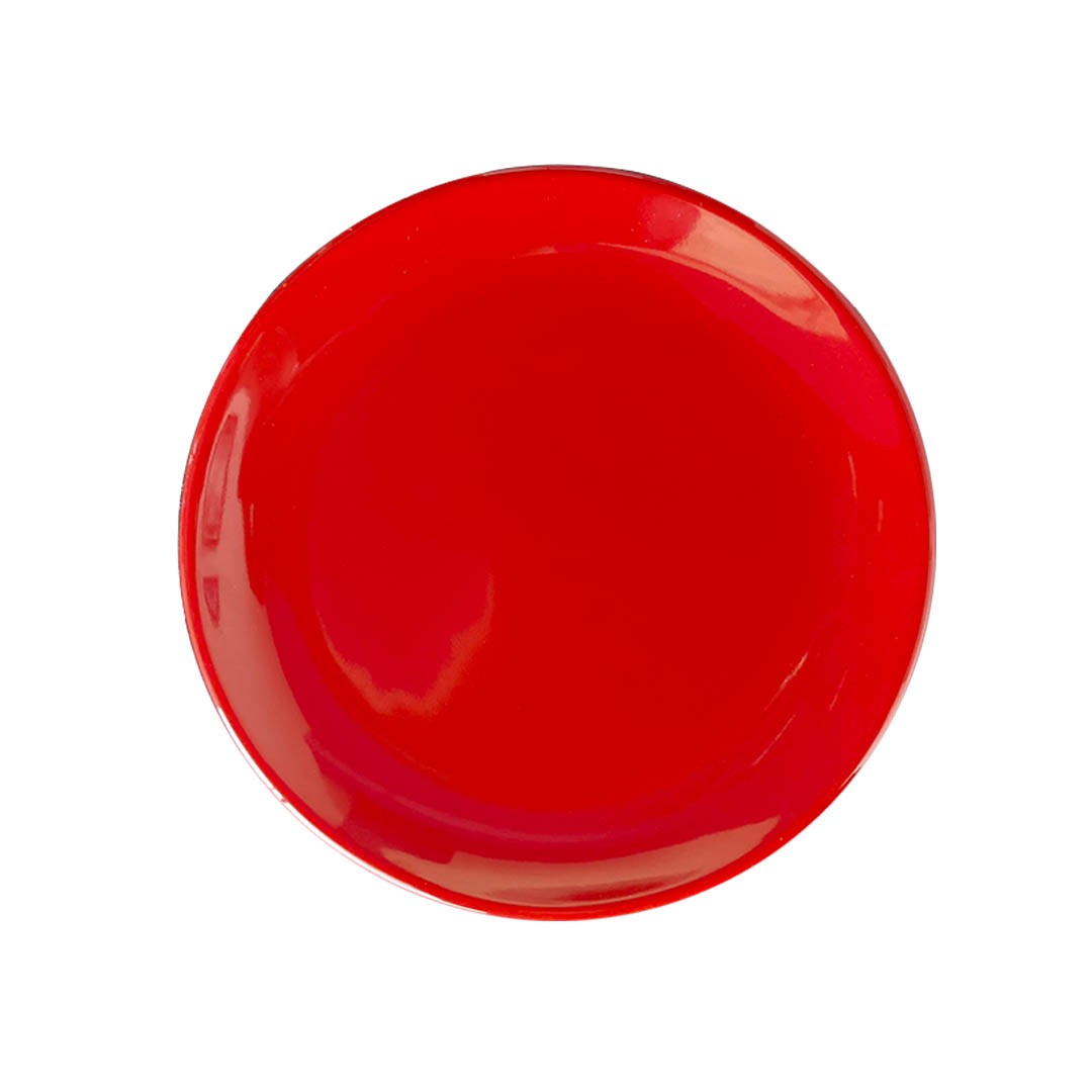 Plato Melamina Rojo 16 Cm