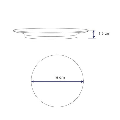 Plato Melamina Verde 16 Cm