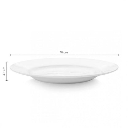 Set De 6 Platos 18 Cm Borde Grueso Linea Tower