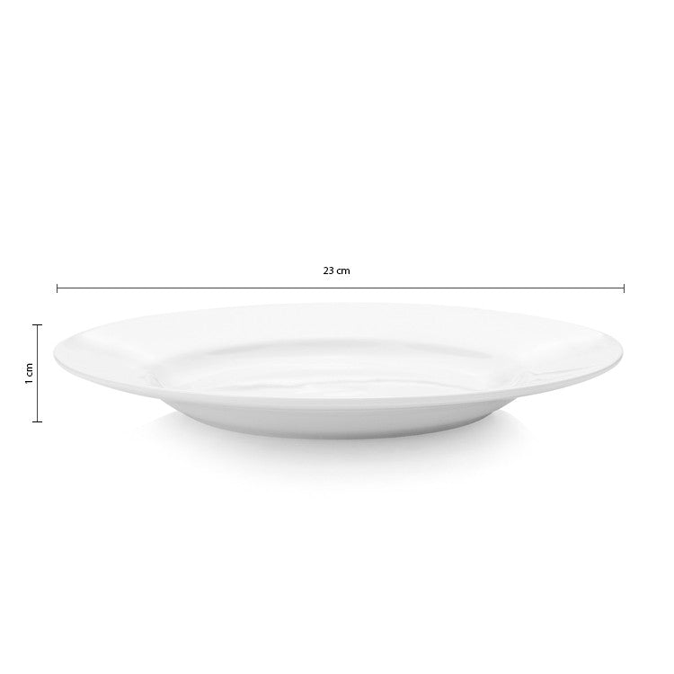 Set De 12 Plato Entrada Borde Grueso 23 Cm Linea Tower