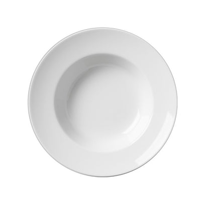 Set De 6 Plato Hondo Borde Grueso Porcelana 23 Cm Linea Tower