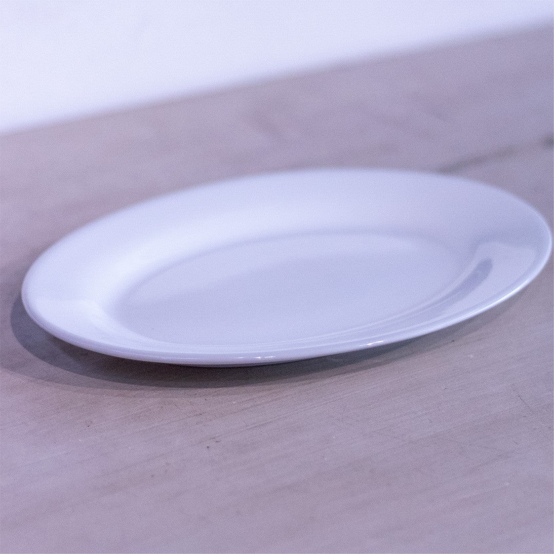 Plato Porcelana Ovalado Porcelana 25 Cm Linea Tower
