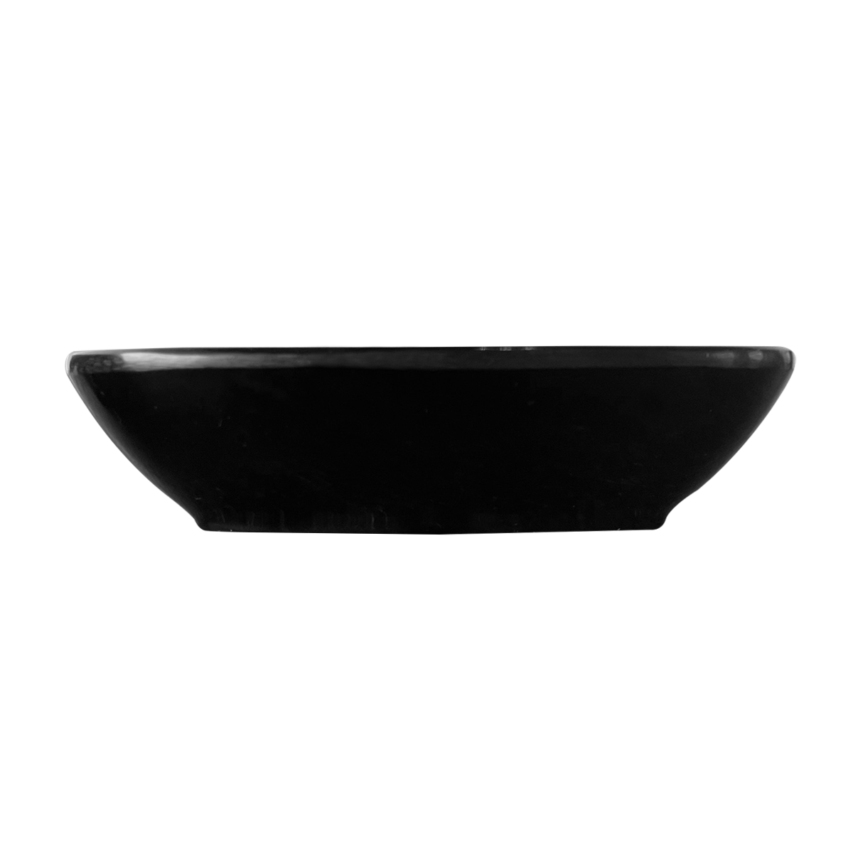 Set De 6 Pocillo Melamina Rectangular Negro 17 X 12 X 4 Cm Linea Clasica