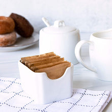 Set De 2 Porta Sachet Porcelana 8X6X5 Cm Linea Tower