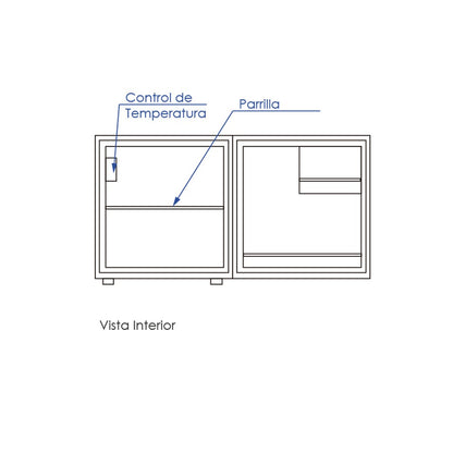 Refrigerador Minibar Negro 48 Litros