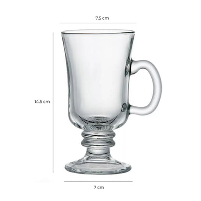 Set 6 Tazas Bill Vidrio 240 Cc