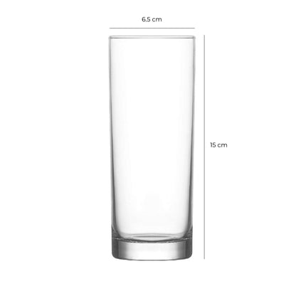Set 6 Vaso Alto Liso 325 Cc Side