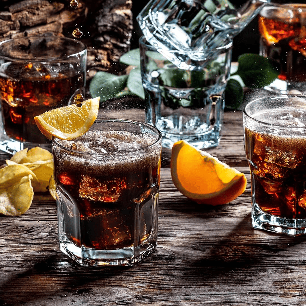 Set 6 Vasos Whisky Casablanca 225 Cc