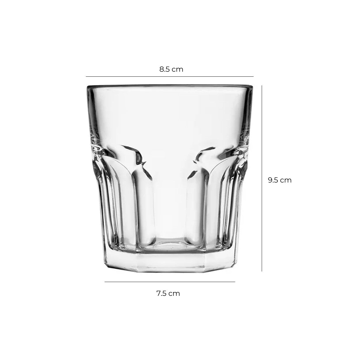 Set 6 Vasos Whisky Casablanca 225 Cc
