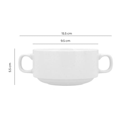 Set De 6 Tazón Consome 300 Cc Apilable