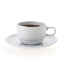 Set De 6 Taza Te 200 Cc Con Platillo Apilable Linea Tower