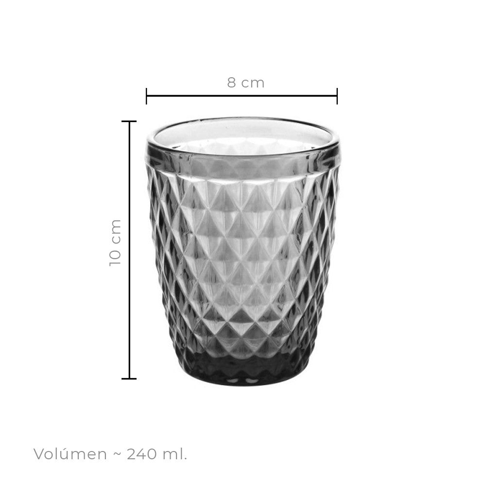 Set 6 Vasos Gris 240Ml Imahe