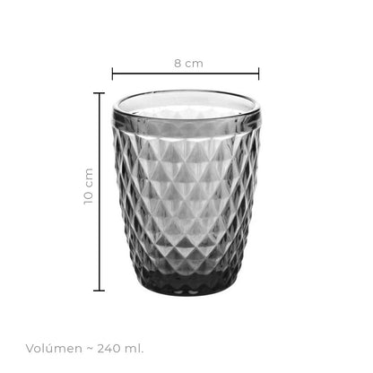 Set 6 Vasos Gris 240Ml Imahe