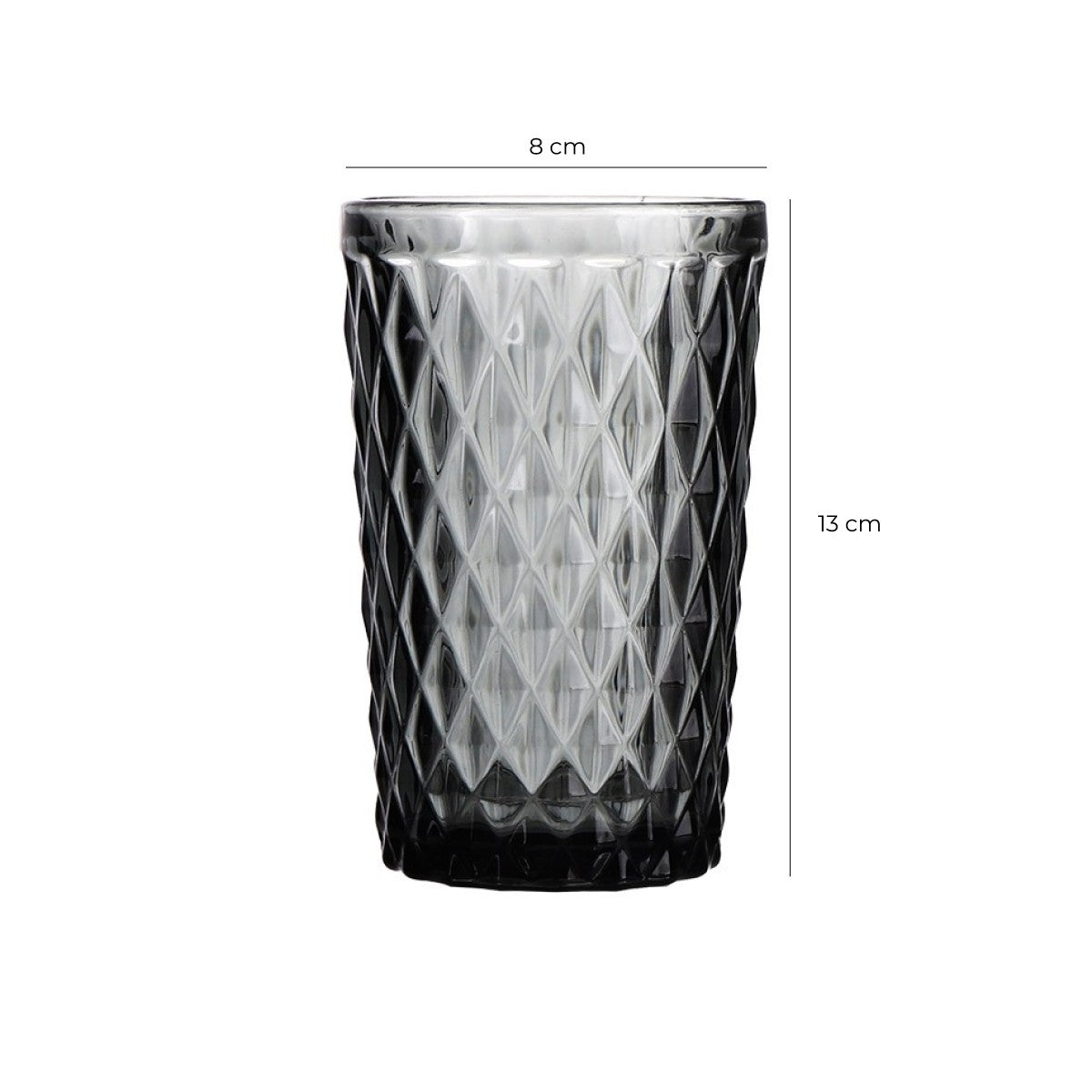 Set 6 Vasos Gris 350Ml Imahe