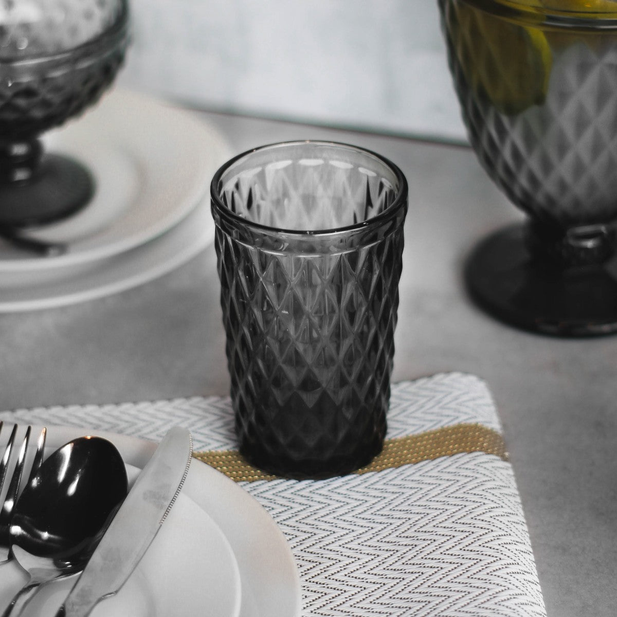 Set 6 Vasos Gris 350Ml Imahe