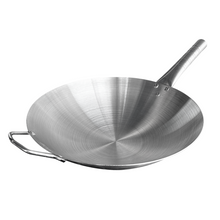 Wok Acero Inox Con Mango Y Aza 43 Cm