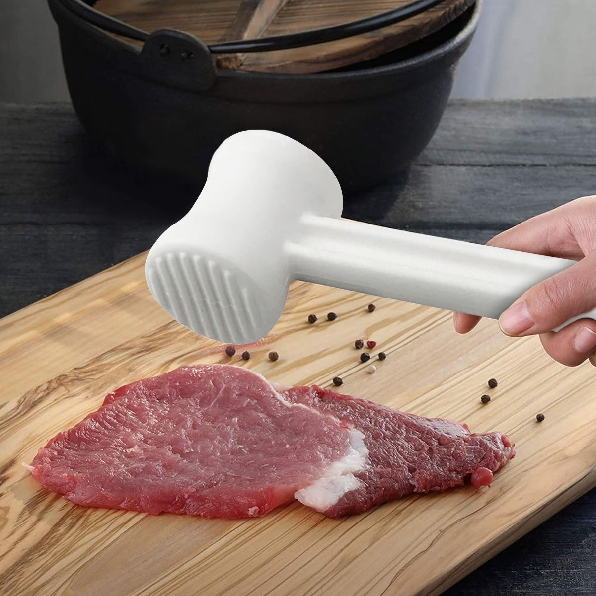 Ablandador De Carne Polipropileno Blanco
