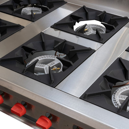 Anafe Industrial A Gas 6 Quemadores De 180 MM GN