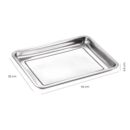 Azafate Acero Inoxidable 45x35x4.5 Cm