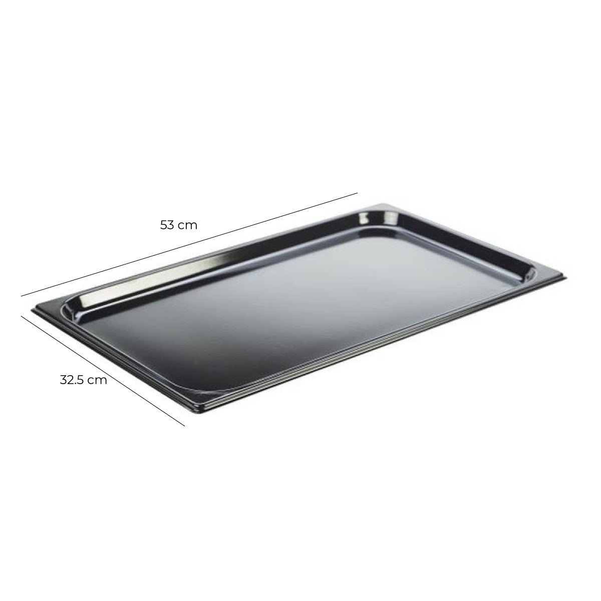 Bandeja Antiadherente Acero Inoxidable GN 1/1 x 2 Cm