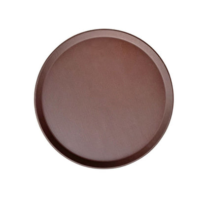 Bandeja De Garzon Redonda Antideslizante 46Cm Cafe