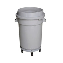 Basurero Móvil Redondo 100 Lts Con Tapa Embudo