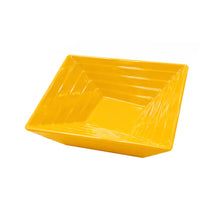 Bowl Cuadrado Melamina 15 Cm. Amarillo