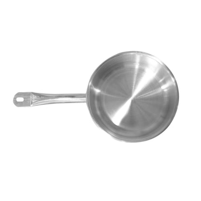 Cazo Bajo Acero Inoxidable Con Tapa Y Fondo Difusor 2.2 Litros