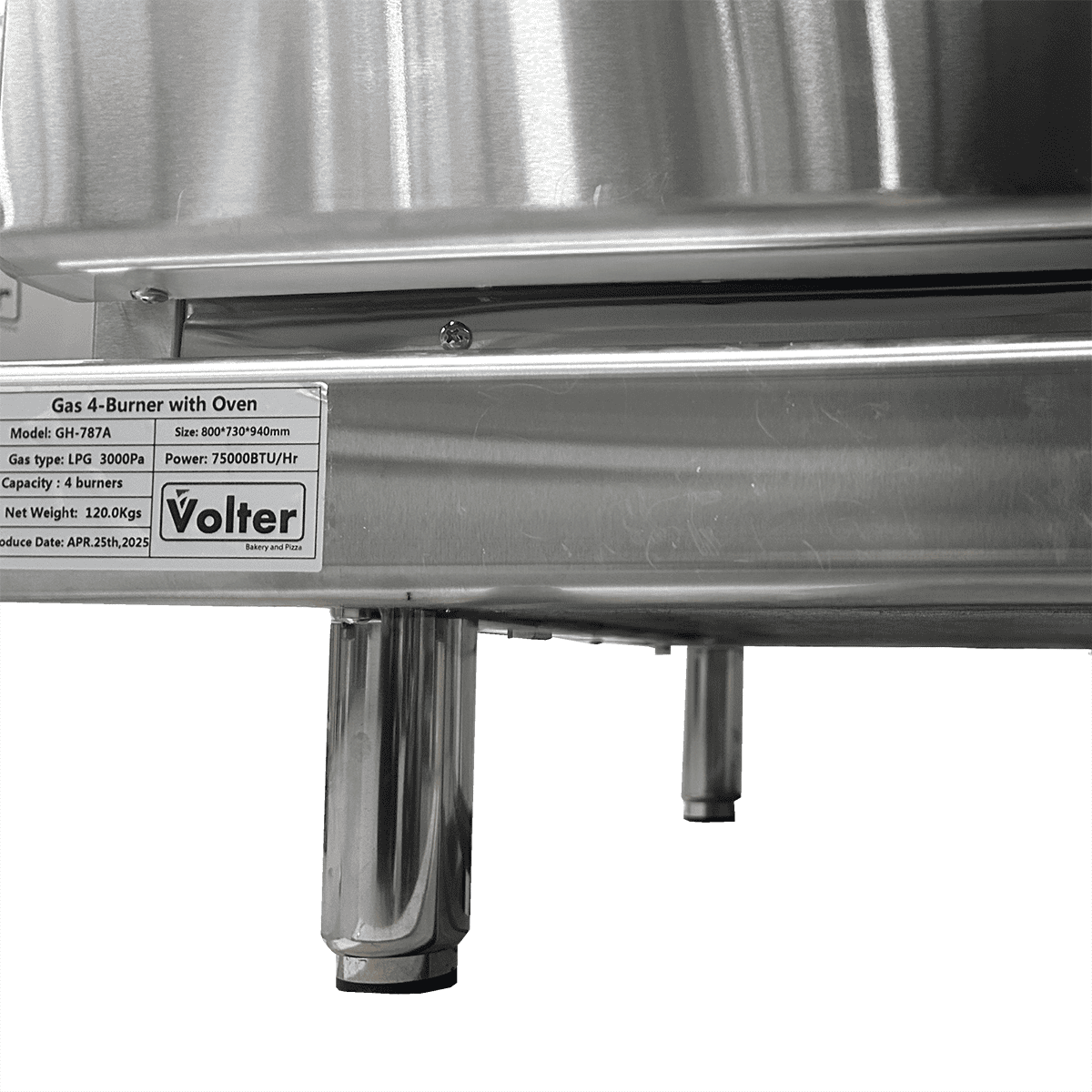 Cocina 4 Platos Gas Con Horno Linea 700 Volter