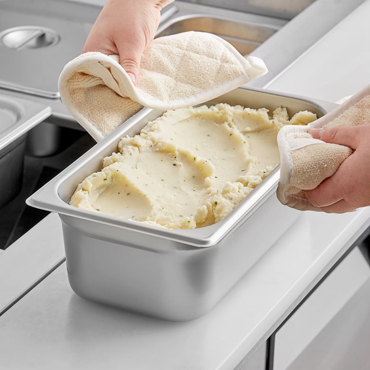 Contenedor Gastronómico Acero Inoxidable GN 1/3x10 Cm Linea Premium