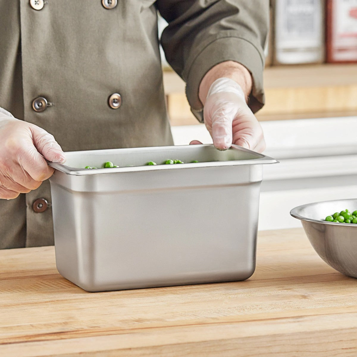 Contenedor Gastronómico Acero Inoxidable GN 1/4x15 Cm Linea Premium