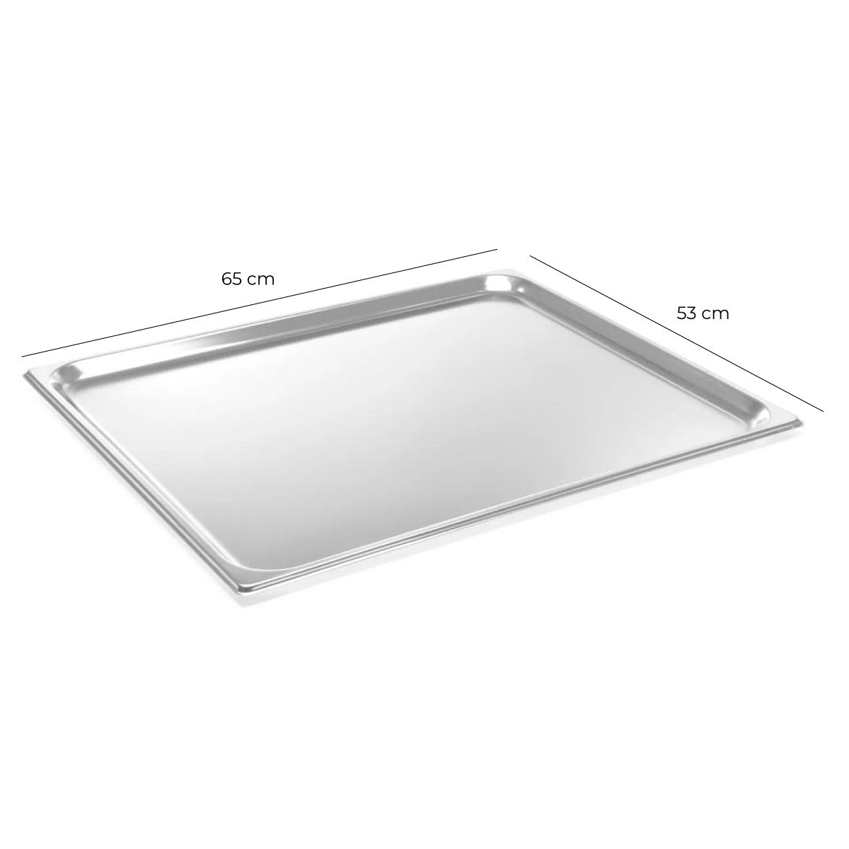 Contenedor Gastronómico Acero Inoxidable GN 2/1 x 2Cm Linea Premium