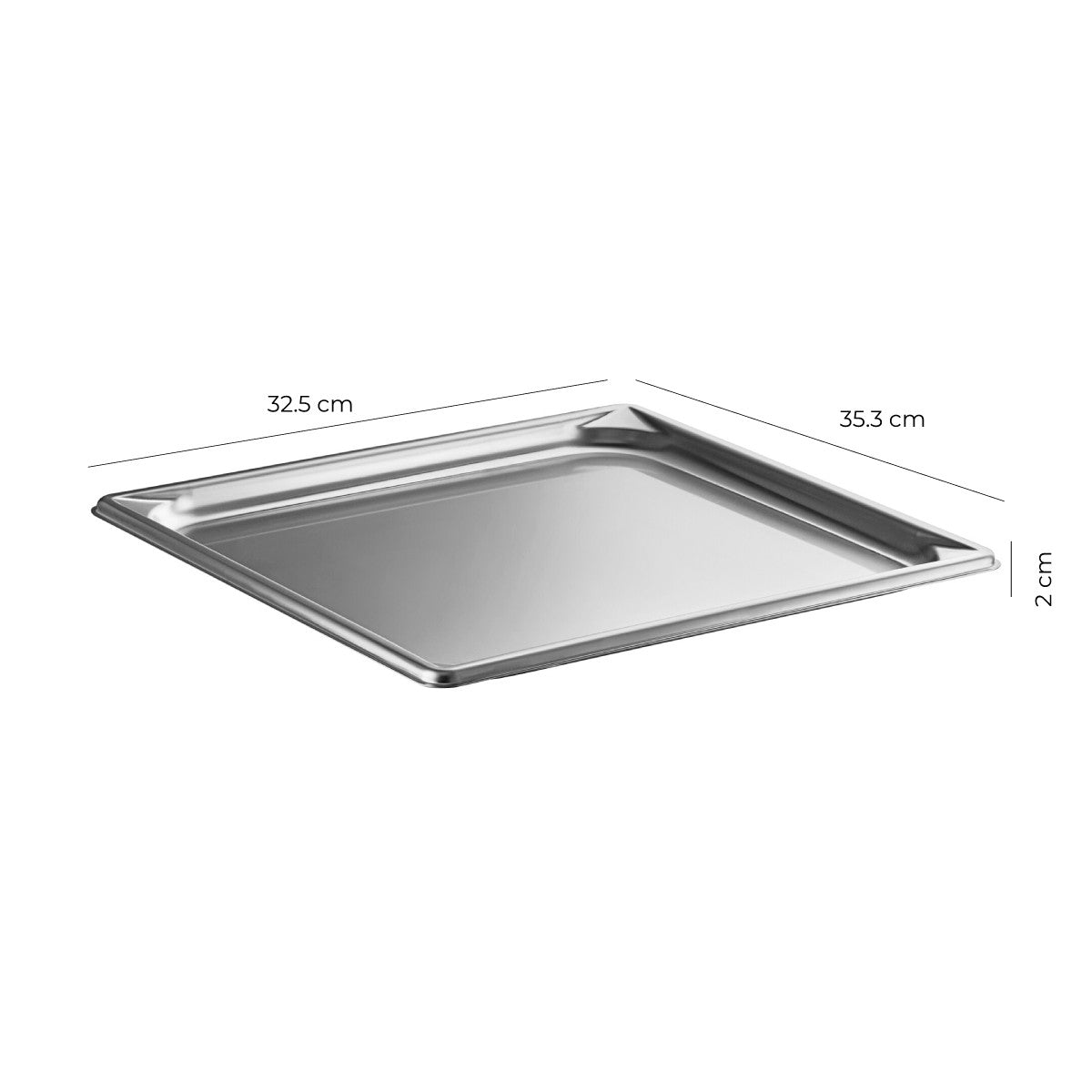 Contenedor Gastronómico Acero Inoxidable GN 2/3 x 2 Cm Linea Premium