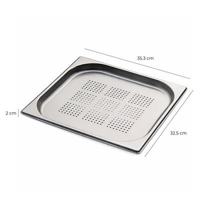 Contenedor Gastronómico Acero Inoxidable GN 2/3 x 2 Cm Linea Premium
