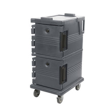 Contenedor Isotérmico Profesional Cambro UPC600 Gris Pizarro con Ruedas