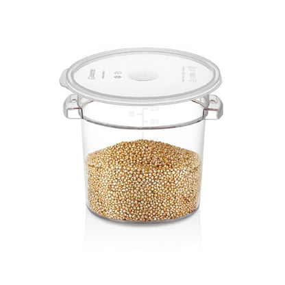 Contenedor Policarbonato Redondo 20.82 Litros Con Tapa Transparente