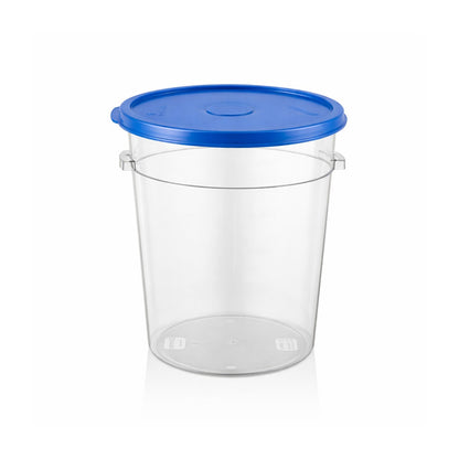 Contenedor Policarbonato Redondo 4.2 Lts Con Tapa Azul