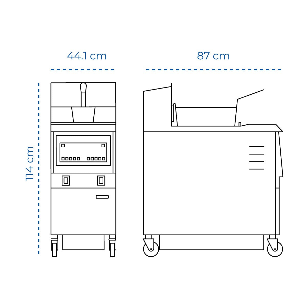Freidora Eléctrica Con Auto Filtrado 40 Litros Western Kitchen