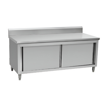 Mesón Mural Acero Inoxidable Puertas Correderas 140 Cm