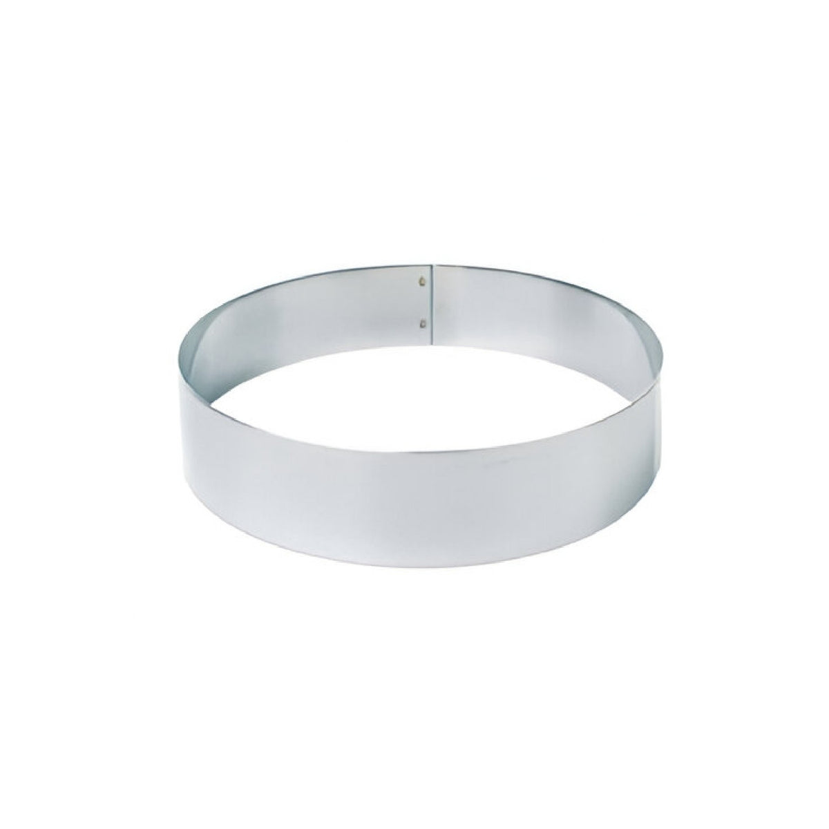 Molde Redondo Acero Inoxidable 10 Cm X 3.5 Cm. X 0.9 Mm