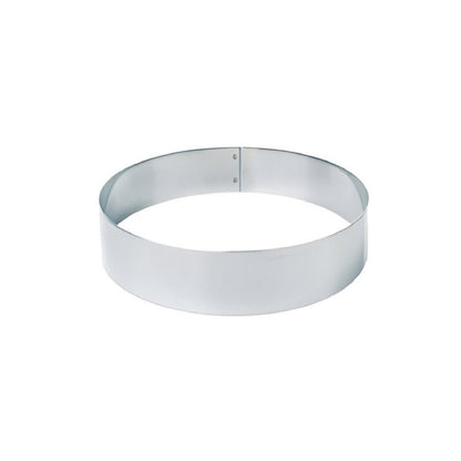 Molde Redondo Acero Inoxidable 10 Cm X 3.5 Cm. X 0.9 Mm