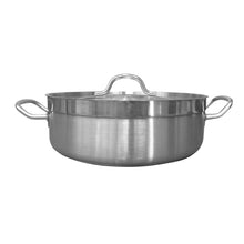 Olla Arrocera Acero inoxidable Con Tapa y Fondo Difusor 8.8 Litros