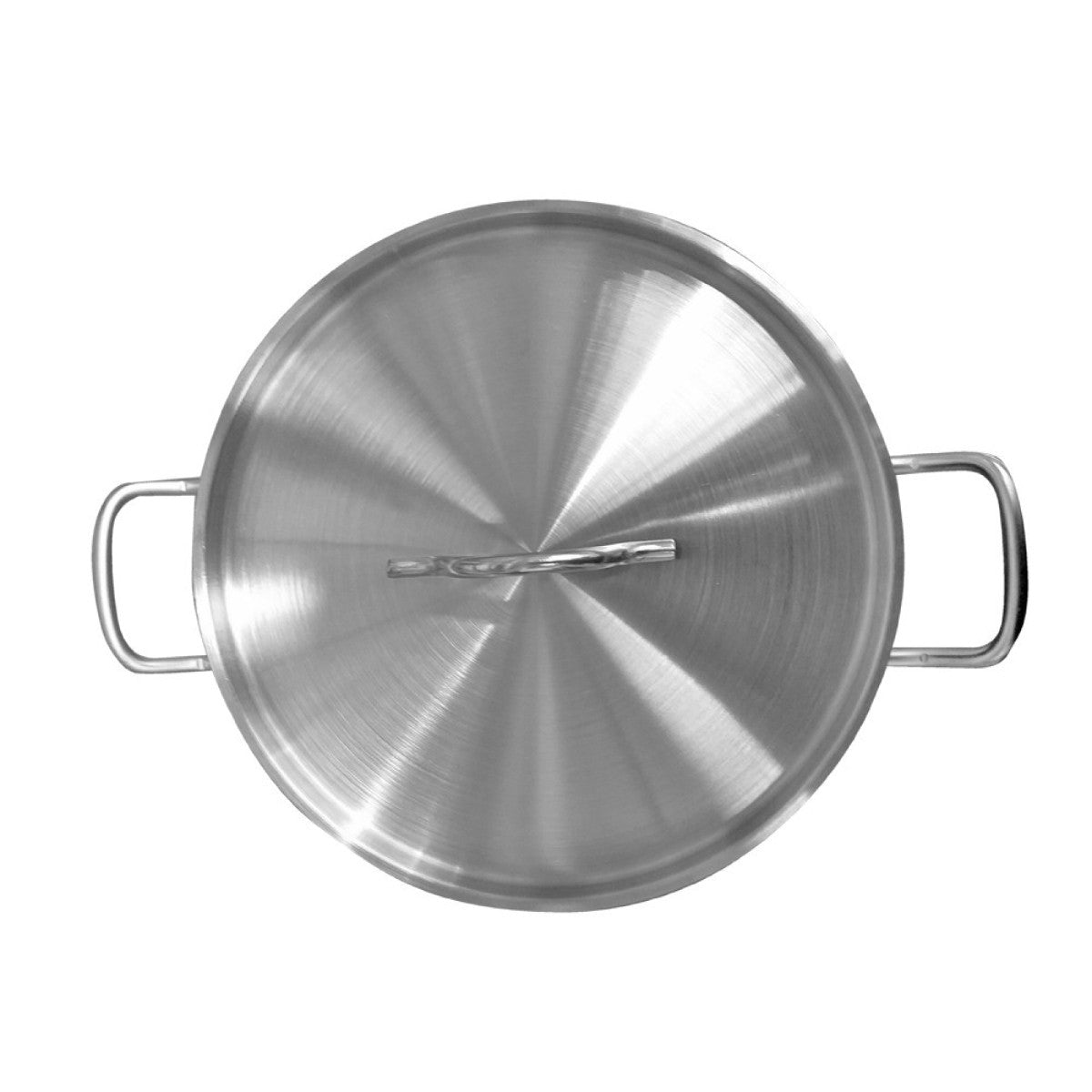 Olla Arrocera Acero inoxidable Con Tapa y Fondo Difusor 8.8 Litros