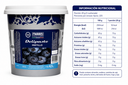 Balde Pasta Concetrada Arandano 4.5 Kg