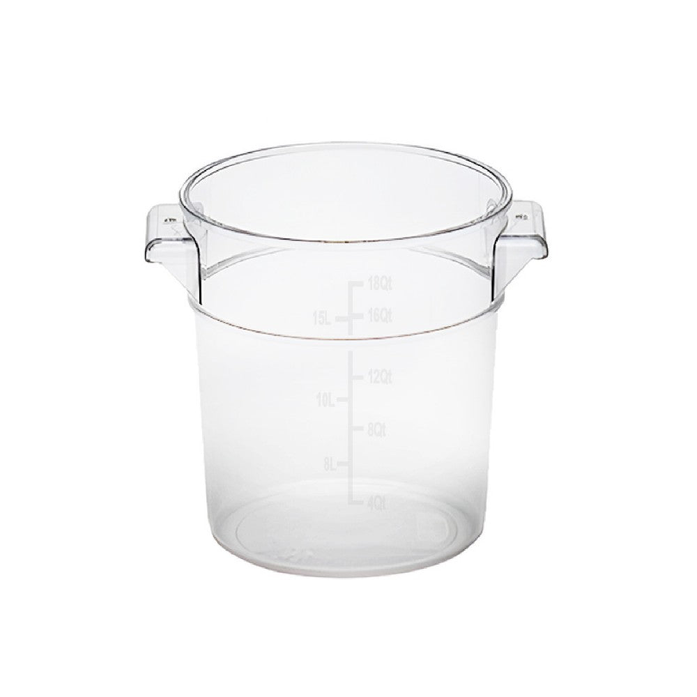 Contenedor Policarbonato Redondo 17 Lts Con Tapa Transparente