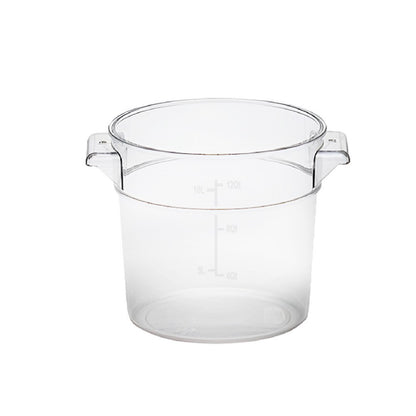 Contenedor Policarbonato Redondo 11.4 Lts Con Tapa Transparente