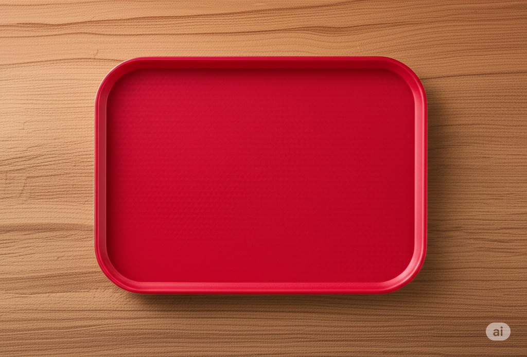 Bandeja De Servicio Roja