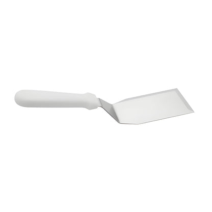 Espátula Plancha Curva Solida Mango Blanco 26 Cm