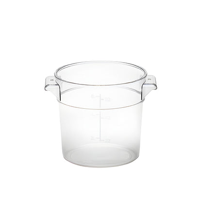 Contenedor Policarbonato Redondo 6 Lts Con Tapa Transparente